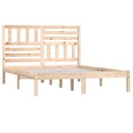 vidaXL Cadre de lit sans matelas bois de pin massif 120x200 cm
