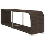 Vidaxl salon de jardin 11 pièces avec coussins résine tressée marron