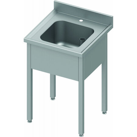 Plonge inox 1 ou 2 bacs sans egouttoir - gamme 700 - stalgast - soudée - acier inoxydable700x700 x700x900mm