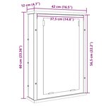 vidaXL Armoire à miroir de salle de bain vieux bois bois d'ingénierie