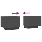 vidaXL Meuble TV Gris 100x35x40 cm Aggloméré