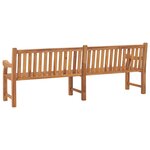 vidaXL Banc de jardin 228 cm bois de teck solide