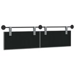 vidaXL Tête de lit suspendue Gris clair Tissu