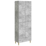 vidaXL Ensemble de Meubles 2 Pièces Gris béton Bois d'ingénierie