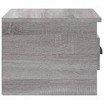 vidaXL Tables de chevet murales 2 Pièces sonoma gris 41 5x36x28 cm