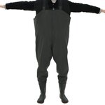 Vidaxl pantalon échassier avec bottes vert pointure 40