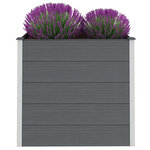 vidaXL Lit surélevé de jardin WPC 100x50x91 cm Gris