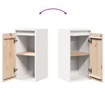 vidaXL Armoire murale Blanc 30x30x60 cm Bois de pin massif