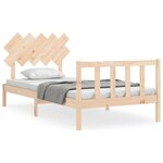 vidaXL Cadre de lit sans matelas 100x200 cm bois massif de pin