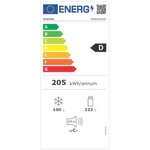 HISENSE RB400N4ACD - Réfrigérateur congélateur bas - 322L (222L+100L) - Foid ventilé - L59.5 x H188.2 - Métal brillant