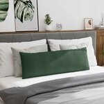 vidaXL Coussins de canapé 2 Pièces Vert foncé 120 x 40 cm