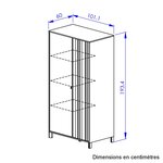 Armoire - 2 portes en bois