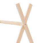vidaXL Cadre de lit d'enfant Bois de pin massif 70x140 cm