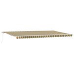 vidaXL Auvent rétractable Multicolore 600 × 300 cm