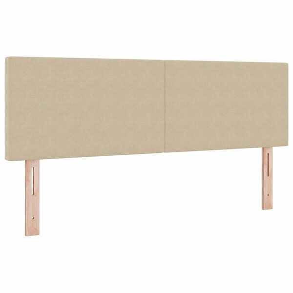 vidaXL Tête de lit Vert gris clair 140 cm Tissu côtelé