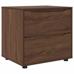 vidaXL Armoire de rangement Chêne brun 60 x 48 x 57 cm