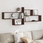 vidaXL Étagère murale chêne marron 167 5x18x68 cm bois d'ingénierie