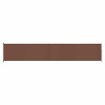 vidaXL Auvent latéral rétractable de patio 117x600 cm Marron