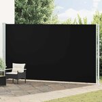 vidaXL Auvent latéral rétractable de patio 220x600 cm Noir