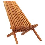 vidaXL Chaises pliables d'extérieur 2 Pièces Bois d'acacia solide