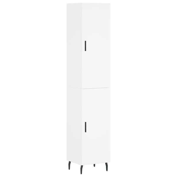 vidaXL Buffet haut Blanc 34 5x34x180 cm Bois d'ingénierie