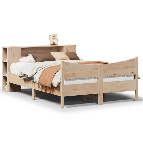 vidaXL Cadre de lit sans matelas 140x190 cm bois de pin massif