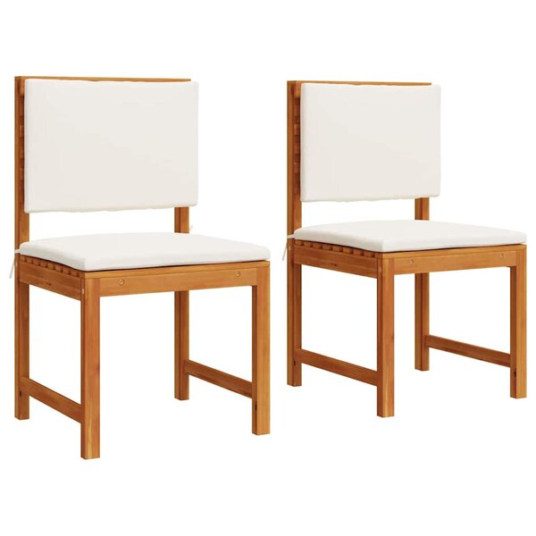 vidaXL Chaise de jardin sans accoudoirs 2 Pièces Marron 50 x 50 x 91cm