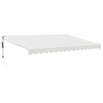 vidaXL Auvent rétractable automatique crème 4x3 m