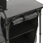 Travellife Cuisine de camping pliable Toledo gris foncé