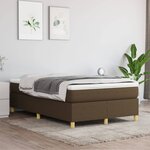 vidaXL Cadre de lit Marron foncé 120x200 cm Tissu
