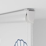 vidaXL Store enrouleur de douche avec cassette largeur du tissu 136 cm