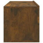 vidaXL Meubles TV muraux 2Pièces chêne fumé 100x30x30cm bois d'ingénierie
