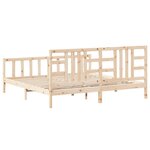 vidaXL Cadre de lit sans matelas 200x200 cm bois massif de pin