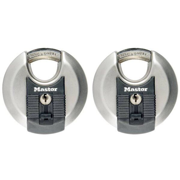 Master lock cadenas disque excell 2 pcs acier inox 70 mm m40eurt