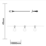 Luxform ensemble de guirlandes lumineuses de jardin avec 10 led hawaii