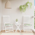 vidaXL Coussins de chaise de jardin lot de 2 multicolore 40x40x3 cm