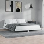vidaXL Cadre de lit blanc 120x200 cm bois d'ingénierie