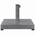 vidaXL Socles de parasol d'extérieur Bois foncé 45 x 45 x 31.5 cm