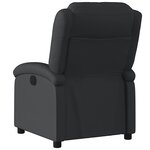 vidaXL Fauteuil inclinable électrique noir cuir véritable