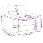 vidaXL Fauteuil cappuccino 100x81x84 cm similicuir