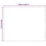 vidaXL Couverture pour plantes Transparent 8 x 10 m PE