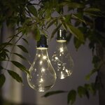 Luxform Lampe LED solaire de jardin 12 Pièces Transparent 95220