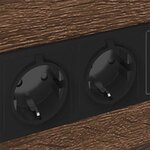 vidaXL Cabinet de chevet avec tiroir Chêne marron 40 x 31 x 60 cm