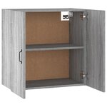 vidaXL Armoire murale Sonoma gris 60x31x60 cm Bois d'ingénierie