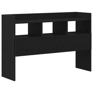 Buffet noir en chêne vidaXL 105x30x70 cm en bois d'ingénierie