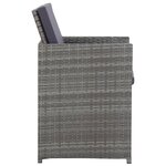 vidaXL Ensemble à manger d'extérieur avec coussins 9Pièces résine tressée