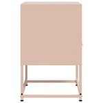 vidaXL Tables de chevet 2 Pièces rose 36x39x60 5 cm acier