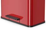 Hailo poubelle à pédale oko trio plus taille l 3x9 l rouge 0633-240
