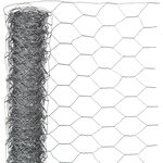 Nature Grillage métallique hexagonal 0 5x2 5 m 25 mm Acier galvanisé