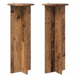 vidaXL Support de Plante 2 pièces Bois ancien Ø40 x 100 cm